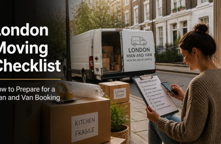 London Moving Checklist – How to Prepare for a Man and Van Booking